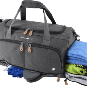 Ultimate Gym Bag 2.0: the Durable Crowdsource Designed Duffel Bag with 10 Optimal Compartments Including Water Resistant Pouch