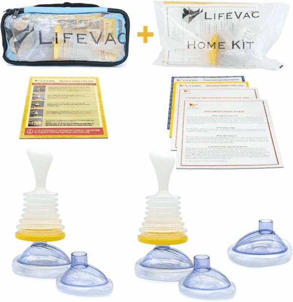 Home & Blue Travel Kit Combo - Portable Suction Rescue Device, First Aid Kit for Kids and Adults, Portable Airway Suction Device for Children and Adults