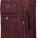 Sion Softside Expandable Luggage, Merlot, Checked-Medium 25-Inch