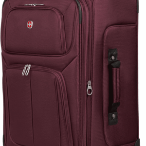 Sion Softside Expandable Luggage, Merlot, Checked-Medium 25-Inch