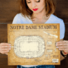 1929 Notre Dame Stadium 11X14 Unframed Poster - Blueprint Wall Art, Historic Architectural Print, Football Stadium Design for University of Notre Dame, Sports Memorabilia, Man Cave & Sports Bar Décor - Image 8