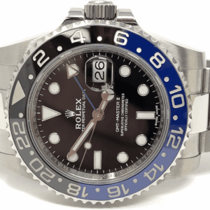 GMT Master II Black Dial Stainless Steel Mens Watch 116710 BLNR
