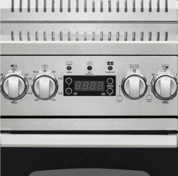 DER20P3S Electric Range Oven Elite Series Compact Design, 2-Cu.Ft. Capacity with 4 Coil Burners, Framed Glass Door, Storage Drawer and Broiler with Pan, 20-Inch, Stainless Steel - Image 5