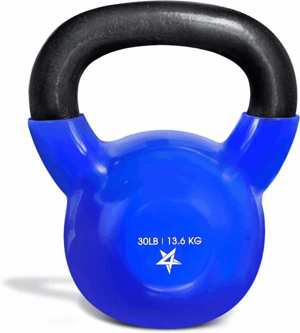 5-65Lbs Kettlebells Vinyl Coated Cast Iron for Dumbbell Weights Exercises, Gym, Fitness, Full Body Workout Equipment Push Up, Grip and Strength Training