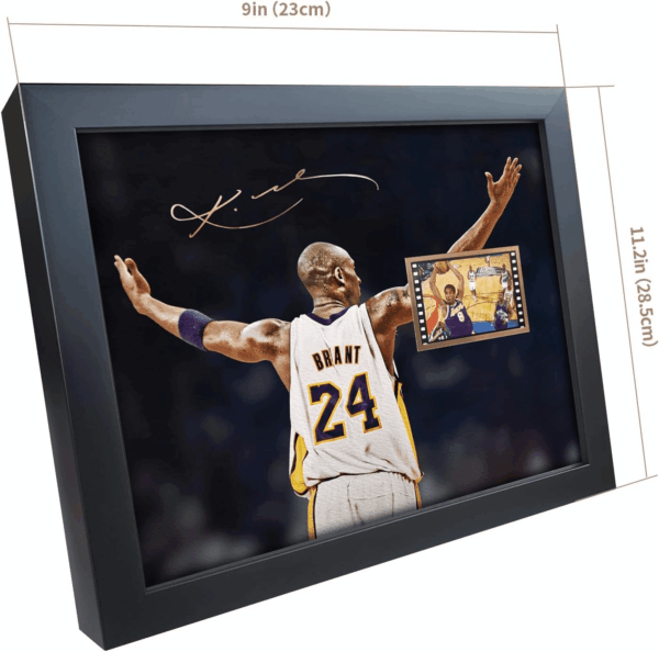Signed Kobe Bryant Film Photo Collage,Kobe Memorabilia Framed Poster Gifts for Basketball Fans on Birthday/Christmas/Father'S Day 10X8 Inches - Image 6