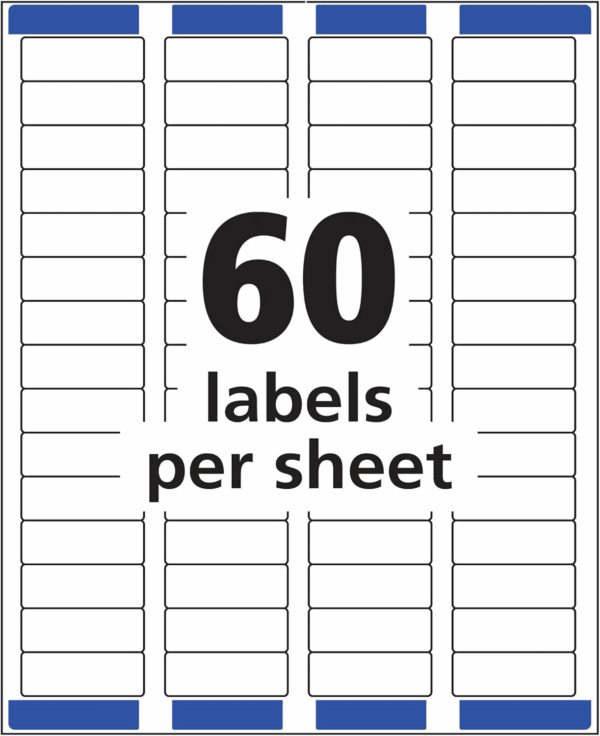 Printable Return Address Labels with Sure Feed, 2/3" X 1-3/4", White, 600 Blank Mailing Labels (18294) - Image 3