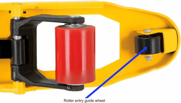 Pallet Jack Truck BT Rolatruc LHM230 & Similar Pallet Trucks Pallet Jacks Main Guide Entry Wheels Set of 2 (White) - Image 6