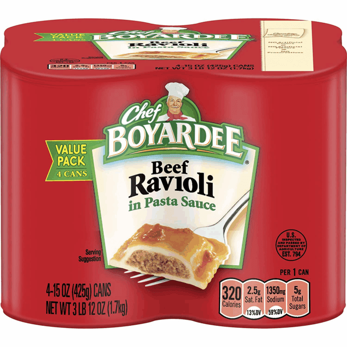 Beef Ravioli, 15 Oz, 4 Pack