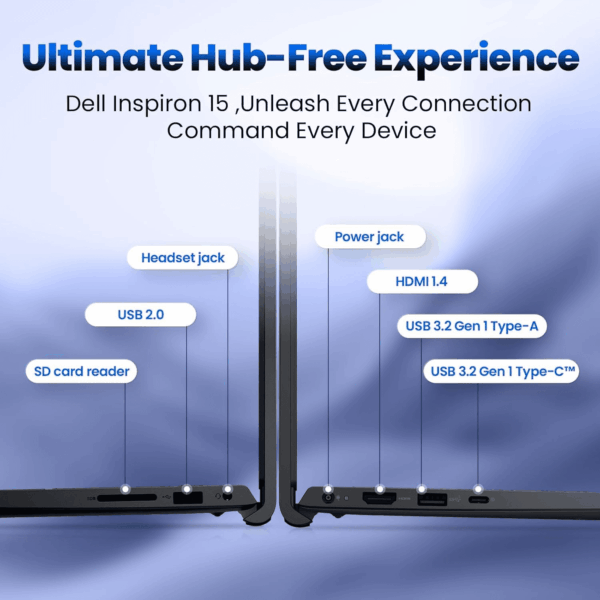 Inspiron 15 Touchscreen Laptop - 15.6" anti Glare FHD Display - 13Th Gen Intel Core I7-1355U - 32 GB RAM - 1 TB SSD - Windows 11 Pro - Office Pro 2024 Lifetime - W/Hoouwrd Accessories - Image 5