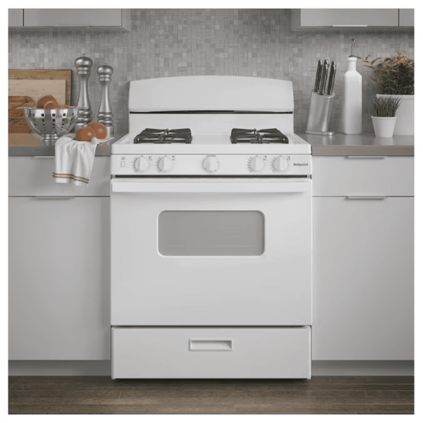 30-In 4 Burners 4.8-Cu Ft Freestanding Natural Gas Range ( White ) - Image 6