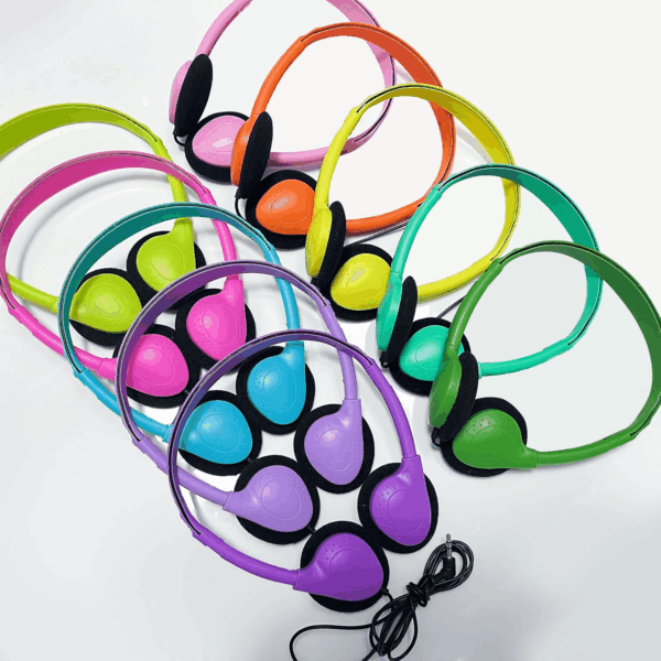 30 Pack Class Set Headphones for Kids Students School Classroom Bulk Earphones Adjustable with 3.5 Mm Jack for Library Children Adults(004 Multi Color Headphones) - Image 6