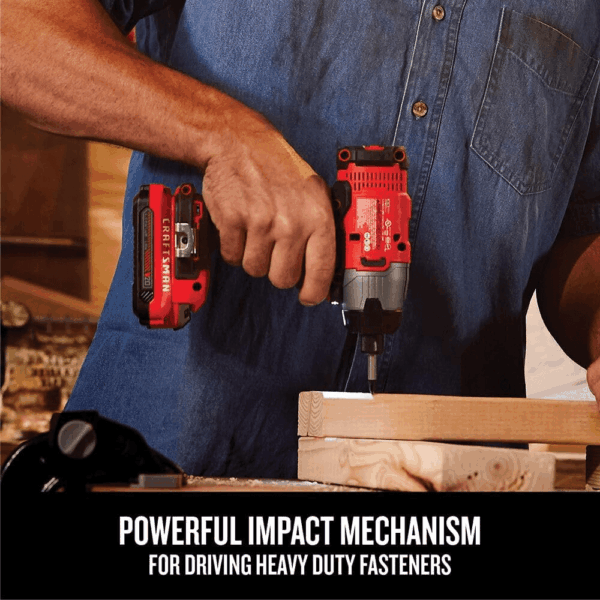20V MAX Impact Driver Kit, 1/4 Inch, 2,800 RPM, LED Work Light, Battery and Charger Included (CMCF800C1) - Image 6