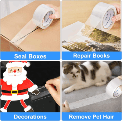 Clear Packing Tape (18 Rolls), Heavy Duty Packaging Tape for Shipping Packaging Moving Sealing, 2.7Mil Thick, 1.88 Inches Wide, 60 Yards per Roll, 1080 Total Yards - Image 5