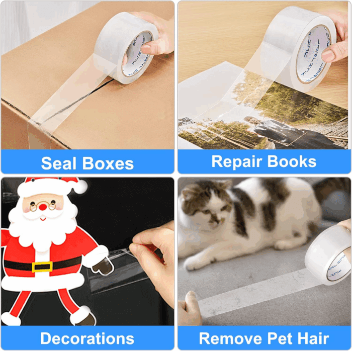 Clear Packing Tape (18 Rolls), Heavy Duty Packaging Tape for Shipping Packaging Moving Sealing, 2.7Mil Thick, 1.88 Inches Wide, 60 Yards per Roll, 1080 Total Yards - Image 5