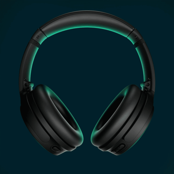 Quietcomfort Bluetooth Headphones, Wireless Headphones with Active over Ear Noise Cancelling and Mic, Deep Bass, up to 24 Hours of Playtime, Black - Image 2