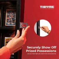 Premium Sports Card Display Case - 35 Graded Trading Card Display | Wall-Mounted Baseball Card Display Frame with UV Protection, Lockable | Perfect for Basketball, Hockey, Football, Pokemon Collection - Image 4