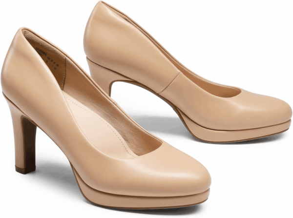 Women'S Pumps Close Toe Low Heels Platform Heels Comfortable Office Work Dress Shoes for Women - Image 4