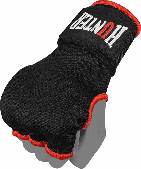 Gel Padded Inner Gloves with Hand Wraps for Boxing, Quick Elastic Training Wraps for Men & Women, Muay Thai MMA Kickboxing Martial Arts Knuckle Wrist Protector (Pair) - Image 6