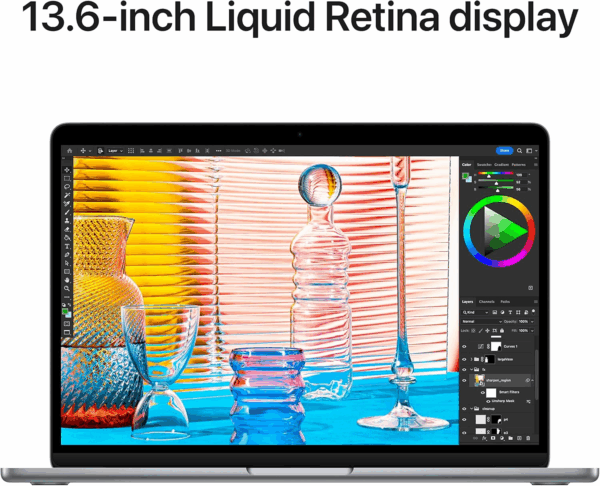 2022 Macbook Air Laptop with M2 Chip: Built for  Intelligence, 13.6-Inch Liquid Retina Display, 8GB RAM, 256GB SSD Storage, Backlit Keyboard, 1080P Facetime HD Camera; Space Gray - Image 5