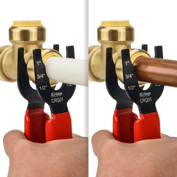 Icrimp CRQ01 Disconnect Tong Sized 1/2 Inch, 3/4 Inch, 1 Inch, Removal Tool Used for Demount Brass Push Fit, Push-To-Connect Fittings - Image 5