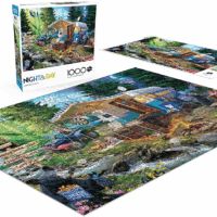 - Jeff Haynie - Mountain Retreat - 1000 Piece Jigsaw Puzzle for Adults - Challenging Puzzle Perfect for Game Nights - Finished Puzzle Size Is 26.75 X 19.75 - Image 4