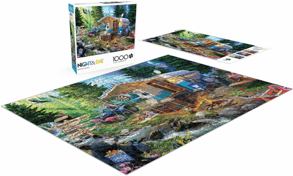 - Jeff Haynie - Mountain Retreat - 1000 Piece Jigsaw Puzzle for Adults - Challenging Puzzle Perfect for Game Nights - Finished Puzzle Size Is 26.75 X 19.75 - Image 4