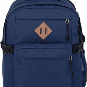 Main Campus Backpack - Travel or Work Backpack W 15-Inch Laptop Sleeve and Dual Water Bottle Pockets, Navy