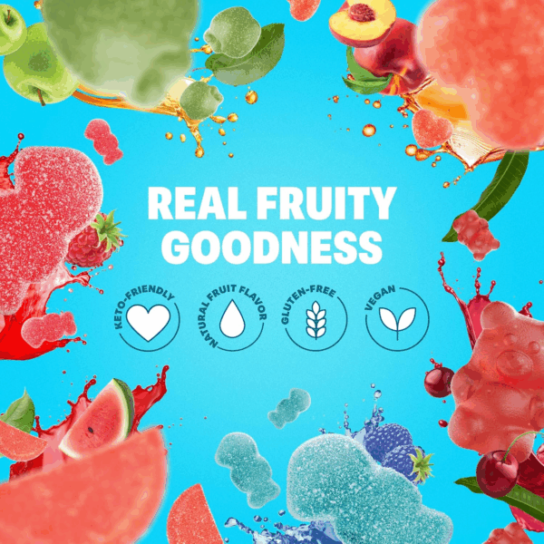 Snacks - Healthy Low Calorie Snacks, Low Carb Keto Gummies (Gluten Free Candy) - 6 Pack Super Variety Pack - Image 4