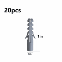 (274 Pcs) Plastic Drywall Wall Anchors Kit with Screws， Concrete Screw Kit Wall Anchor Set Suitable for Brick and Cement Walls - Image 4