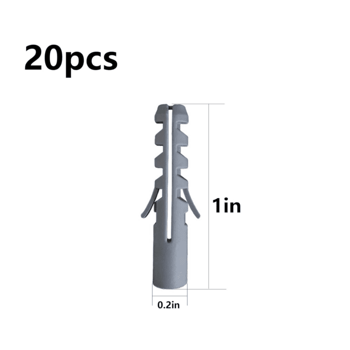 (274 Pcs) Plastic Drywall Wall Anchors Kit with Screws， Concrete Screw Kit Wall Anchor Set Suitable for Brick and Cement Walls - Image 4