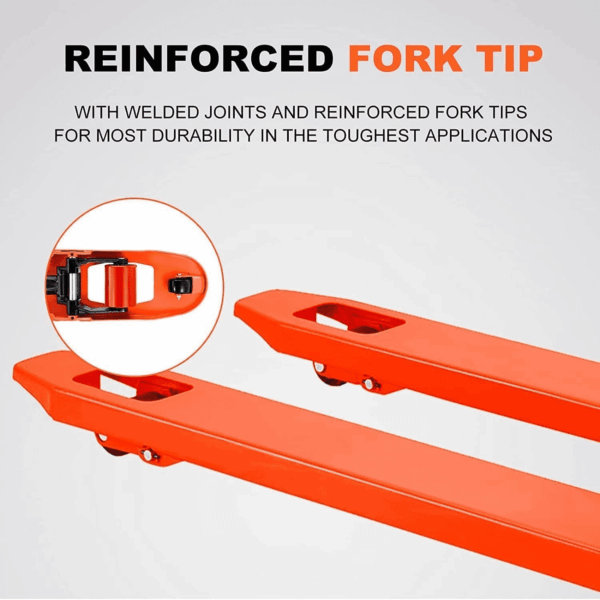 Tory Carrier Manual Pallet Jack 5500 Lb. Capacity, Pallet Truck 48 × 27 Fork Size Standard Duty Hand Trucks - Image 7