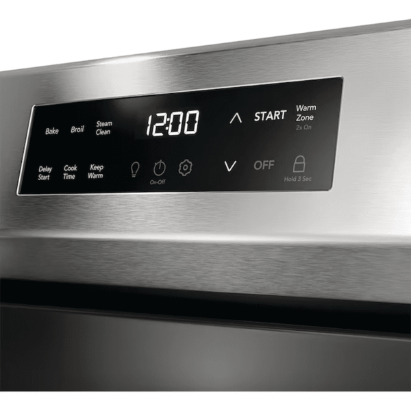 30-In Glass Top 5 Burners 5.3-Cu Ft Freestanding Electric Range Fingerprint Resistant Stainless Steel ) - Image 6