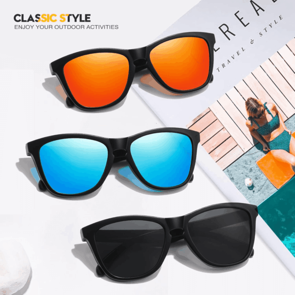 Sunglasses Womens Polarized Sunglasses for Mens Womens Retro Mirror Lens for Driving Fishing UV400 Protection - Image 7