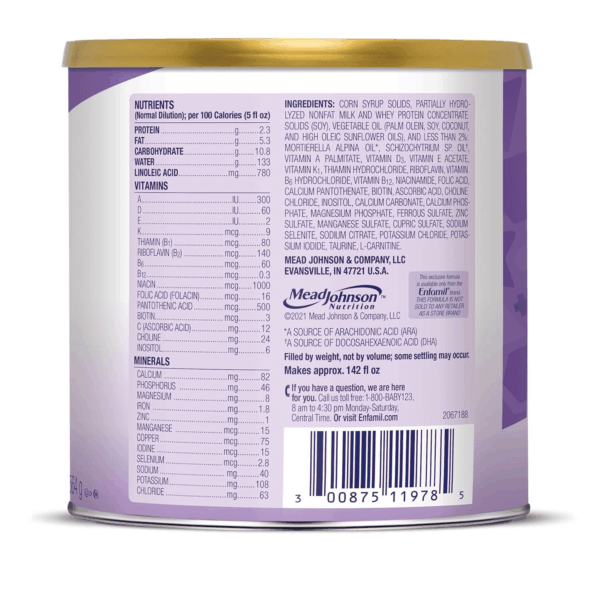 Gentlease Baby Formula, Clinically Proven to Reduce Fussiness, Crying, Gas & Spit-Up in 24 Hours, Brain-Building Omega-3 DHA & Choline, Infant Formula Powder, Baby Milk, 19.9 Oz Can, 4 Count - Image 10