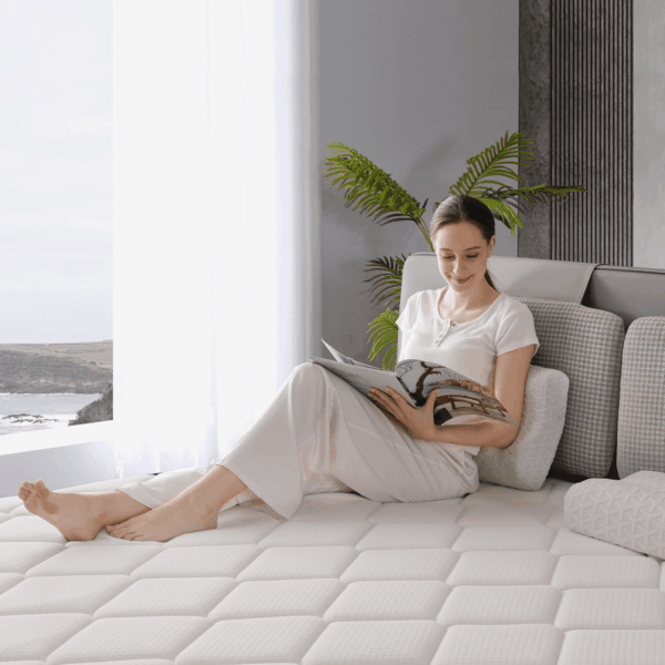 Queen Mattress, 10 Inch Queen Hybrid Mattresses in a Box with Memory Foam, Medium Firm Individual Pocket Spring for Edge Support, Fiberglass Free, Breathable, Certipur-Us - Image 6