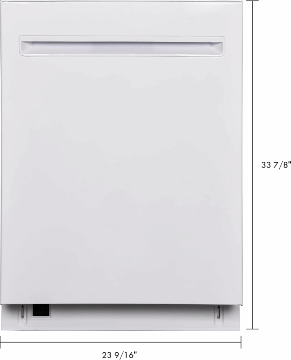 24" Built-In Stainless Steel Tub Dishwasher with Easyflex 3Rd Rack, Smartwash, Ultrawash Plus, Turbodry, Morespace plus Adjustable Rack, Energy Star Certified, White - Image 2