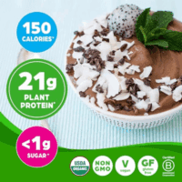 Organic Vegan Protein Powder, Creamy Chocolate Fudge - 21G Plant Protein, 6G Prebiotic Fiber, Low Net Carb, No Lactose Ingredients, No Added Sugar, Non-Gmo, for Shakes & Smoothies, 2.03 Lb - Image 4