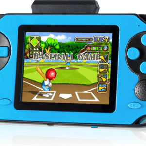 16 Bit Handheld Game for Kids Adults, 3.0'' Large Screen Preloaded 230 HD Classic Retro Video Games with USB Rechargeable Battery & 3 Game Cartridges for Birthday Gift for Kids 4-12 (Blue)