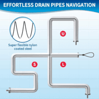 30 Inches Sink Snake Drain Clog Remover, Upgraded Anti-Break Metal Plumbing Snake with Nylon Layer, Drain Hair Remover for Shower Drain, Bathroom Clogs, Kitchen Sink Drain Cleaning(5 Pcs) - Image 7