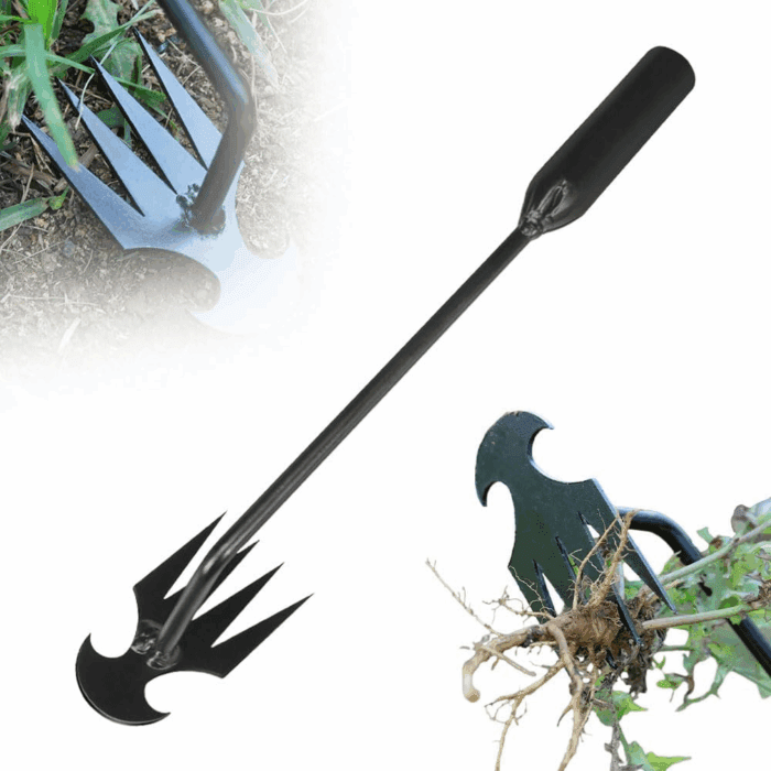 Weeding Artifact Weeding Tool, 2025 New Weeding Weed Puller Tool with Long Handle, Manual Weed Remover Tool for Lawn and Garden (Black 30CM)