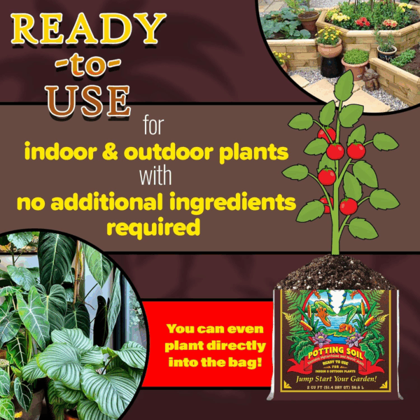 Happy Frog Potting Soil, 2Cu Ft - for Indoor/Outdoor Container Plants, Improves Root Efficiency, Ph Adjusted for Optimal Nutrient Uptake - Contains Mycorrhizae and Humic Acids - Image 5