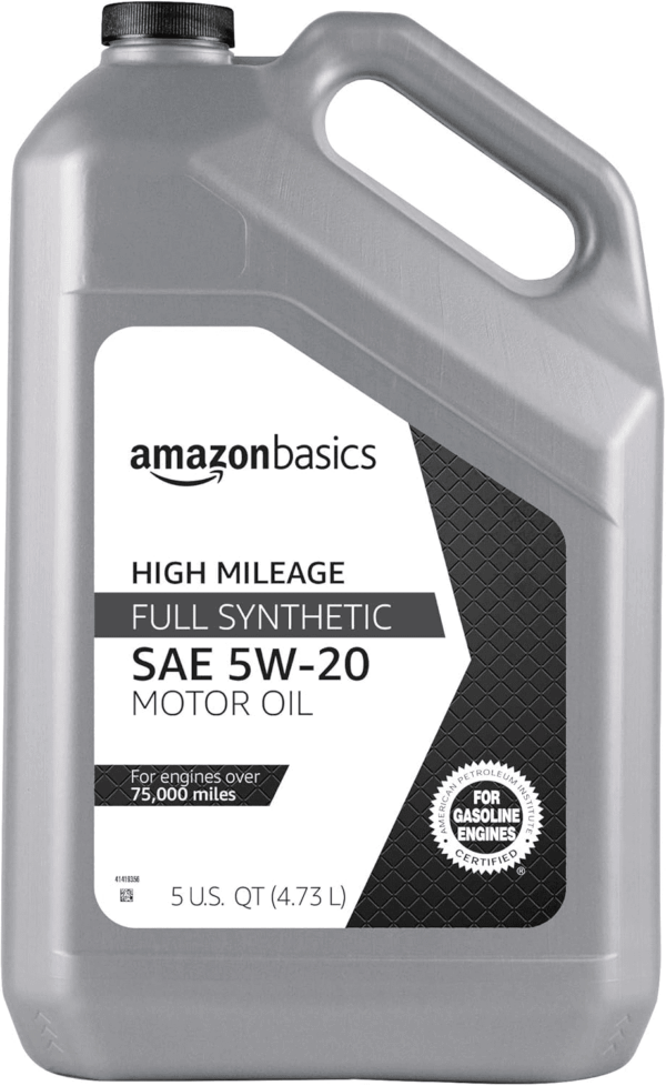 High Mileage Motor Oil, Full Synthetic, SN Plus, 5W-20, 5 Quart