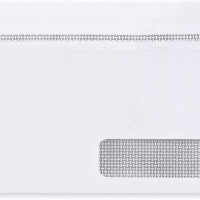 500 Self Seal Number 10 Single Right Window Envelopes - Security Lining - Designed for Secure Mailing of Invoices, Documents, and Business Statements, 4 1/8 X 9 1/2 Inches, 500 Ct