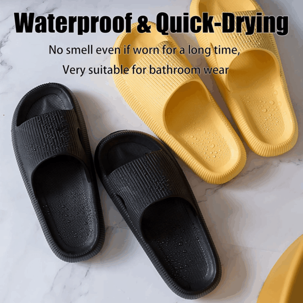 Cloud Slippers for Women and Men, Pillow House Slippers Shower Shoes Indoor Slides Bathroom Sandals, Ultimate Comfort, Lightweight, Thick Sole, Non-Slip, Easy to Clean - Image 5