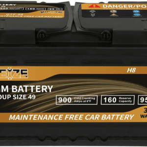 Platinum AGM Battery BCI Group 49-12V 95Ah H8 Size 49 Automotive Battery, 160RC, 900CCA, 36 Months Warranty