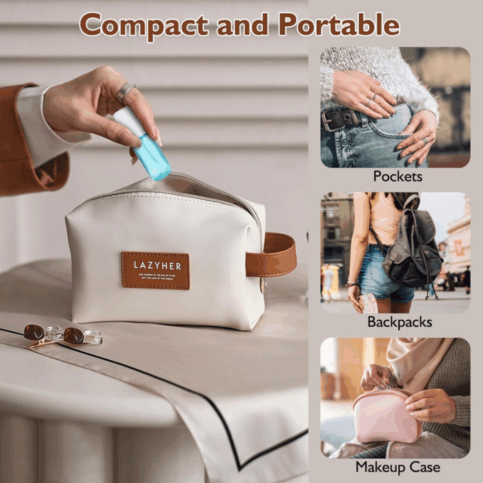Small Spray Bottles Travel Size 1.35Oz 40ML, Fine Mist Plastic Spray Bottles, Refillable Empty Spray Bottle for Toners, Perfume, Face& Hair Spray - Image 6