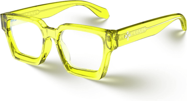 Enhanced Version Rectangle Chic Preppy Look Blue Light Blocking Glasses for Women Men RIVER-LIGHTER - Image 7