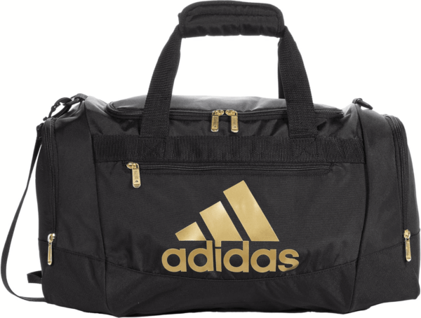 Unisex Defender 4.0 Gym Duffel Bag for Men and Women, Black/Gold Metallic, Small (38L) - Image 4