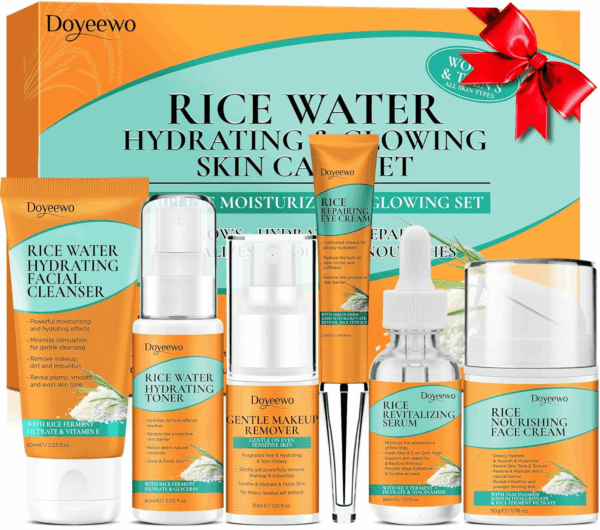 Womens & Teens Wife Birthday Gift Ideas,Skin Care Set,Hydrate Glow Repair Anti-Aging Facial Routine Kit Skincare Gift Set for Women Mom Teenage Teen Girl Gifts Trendy Stuff Mothers Day Christmas Gifts