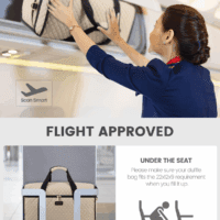 Travel Duffle Bag, Weekender Bags for Women, Carry on Duffel Bags for Airplanes, Overnight Bag with Toiletry Bag, Hospital Bag for Labor and Delivery, Yoga Gym Bag with Wet Pocket, 3Pcs Set - Image 5